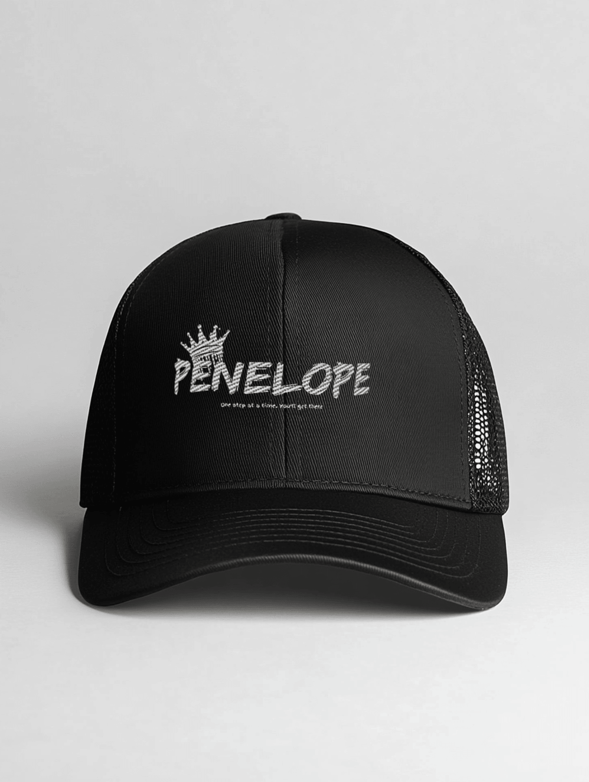 PENELOPE Personalized Crown Cap - Black