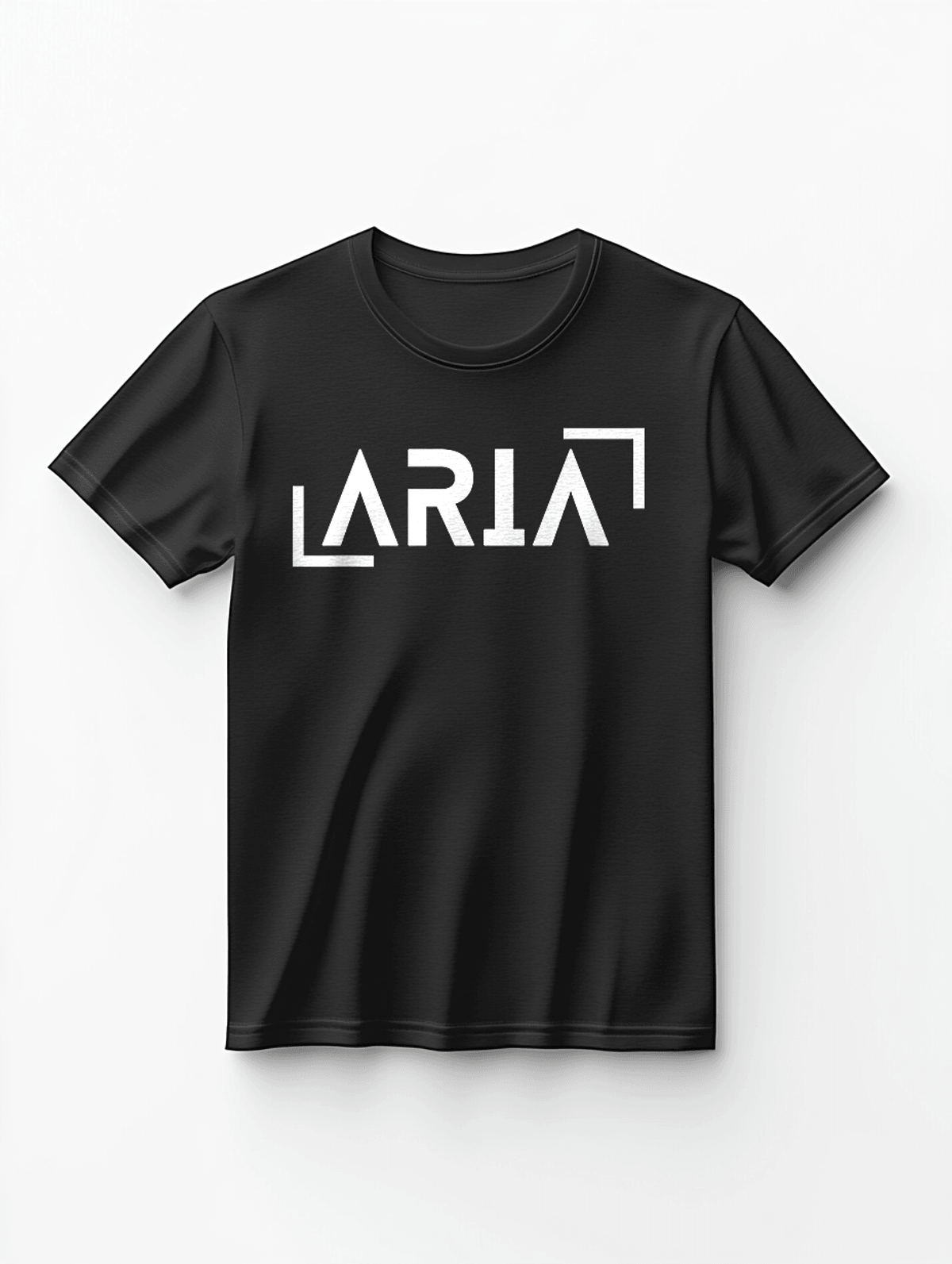 Custom ARIA Black T-Shirt - Bold and Modern Personalized Style