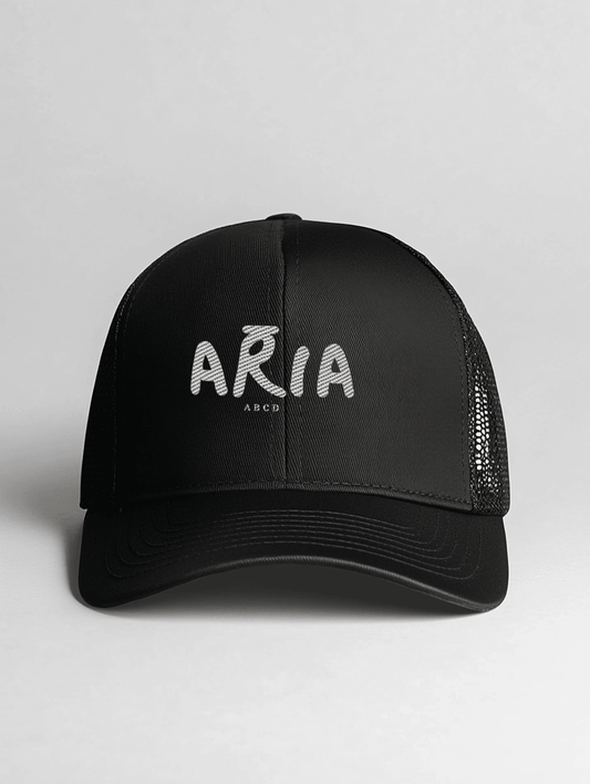 Personalized ARIA Baseball Cap in Black – Stylish ARIA Design