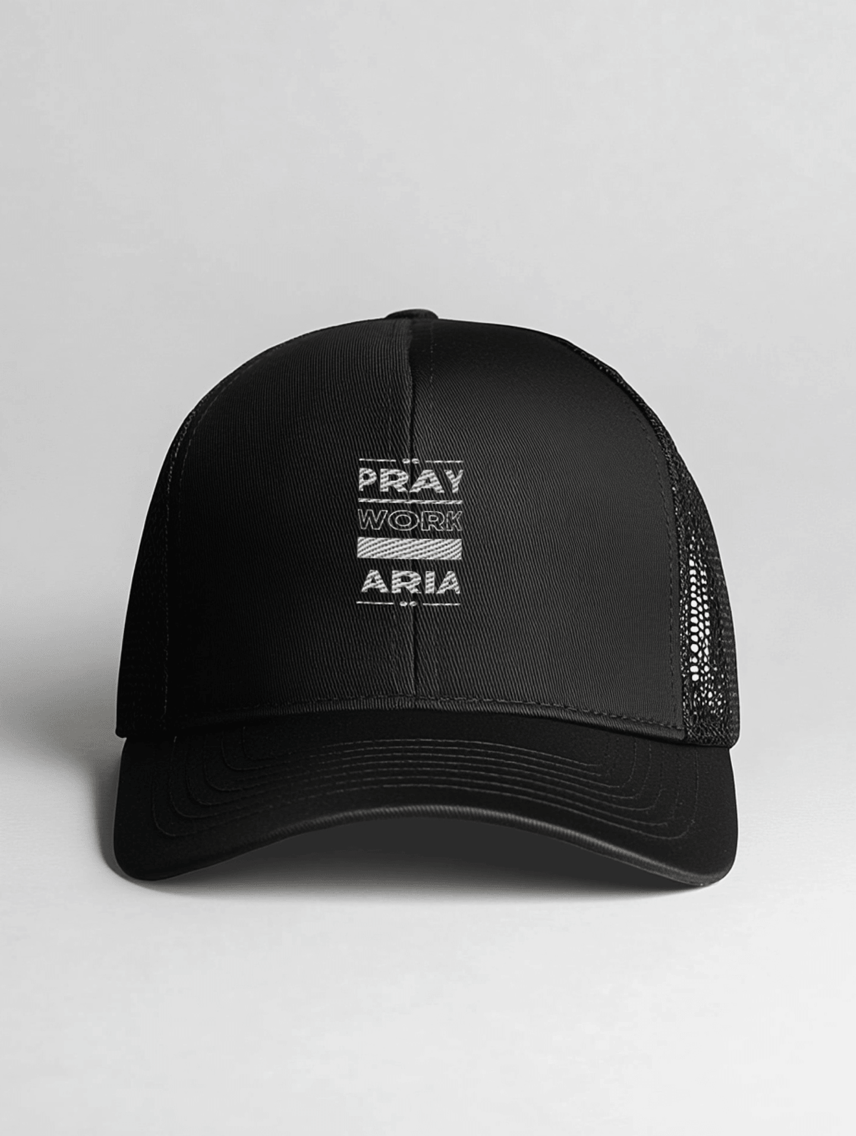 ARIA Trucker Hat - PRAY, WORK, TRUST