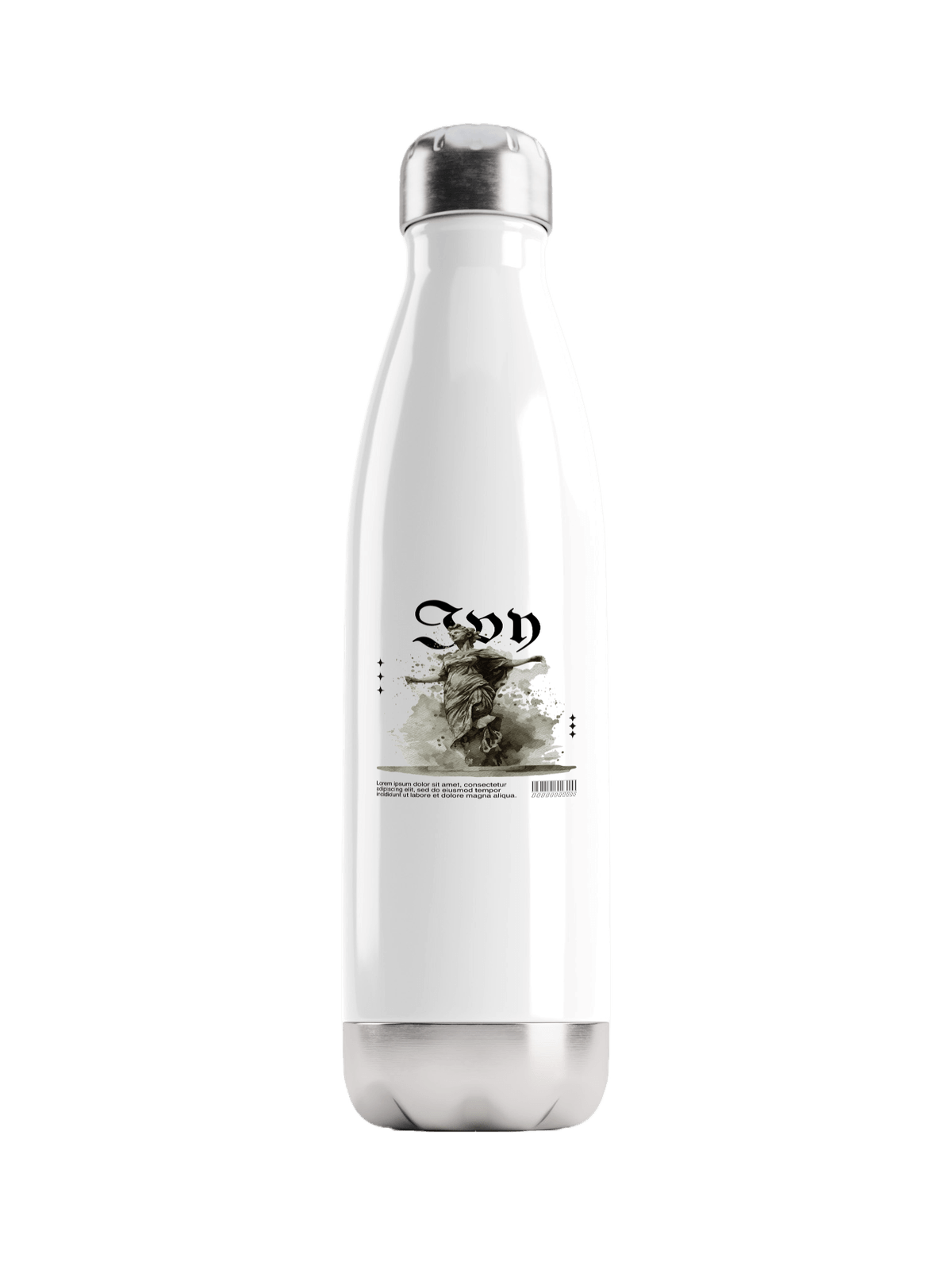 Personalized IVY Artistic Watercolor Water Bottle - Premium Quality