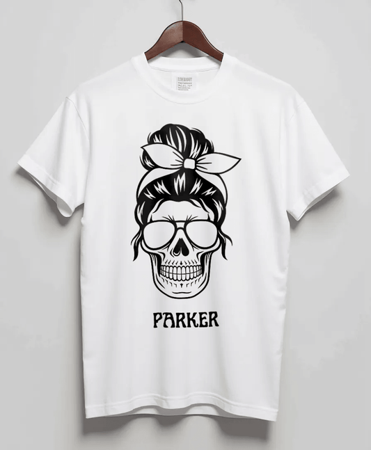 PARKER Personalized Skull Design Tee