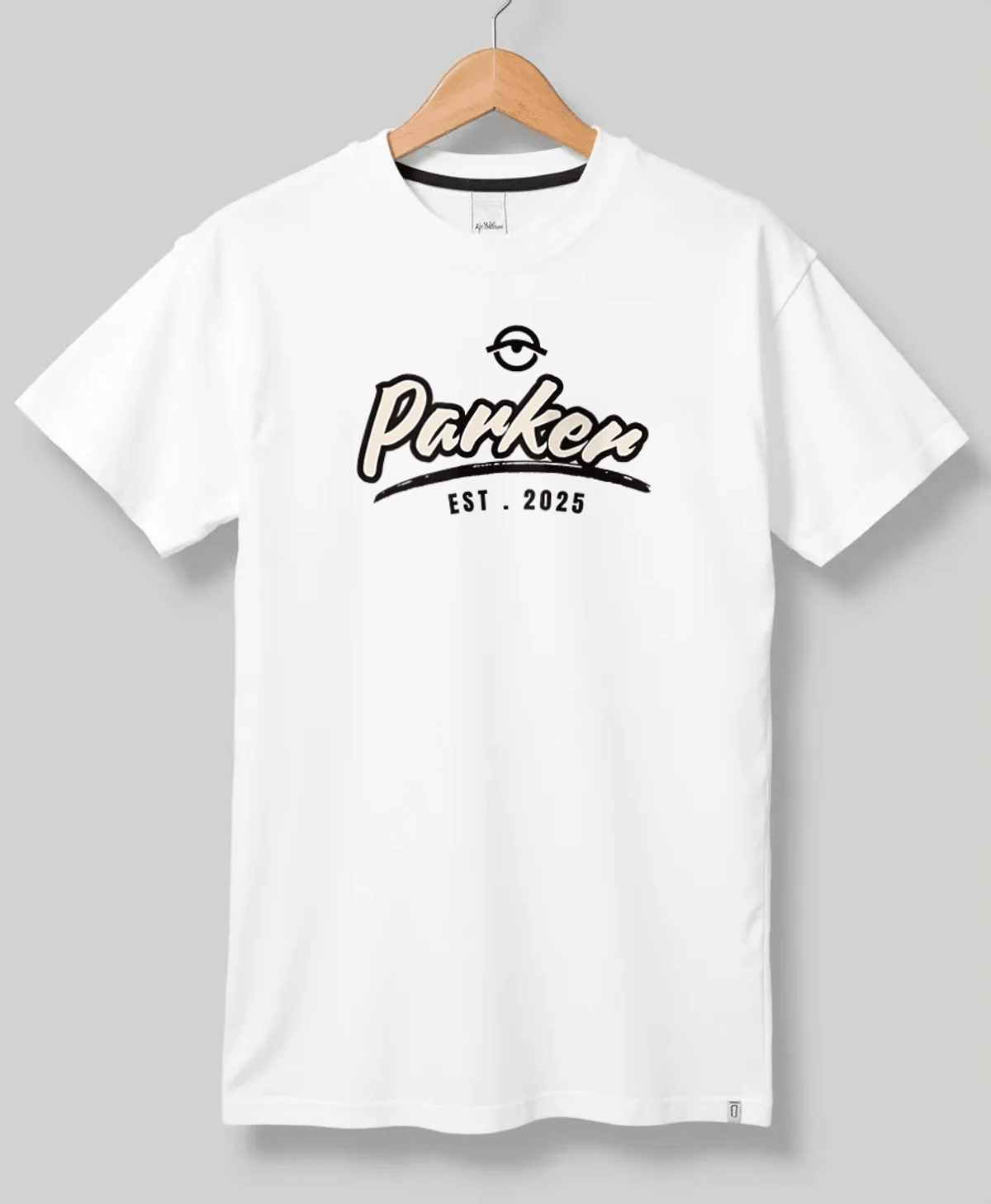 PARKER Personalized White T-Shirt - EST. 2025