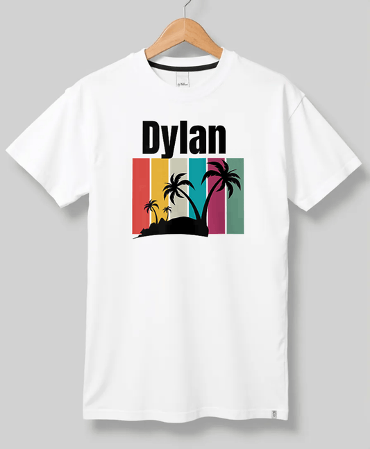 DYLAN's Tropical Charm T-Shirt with Palm Design