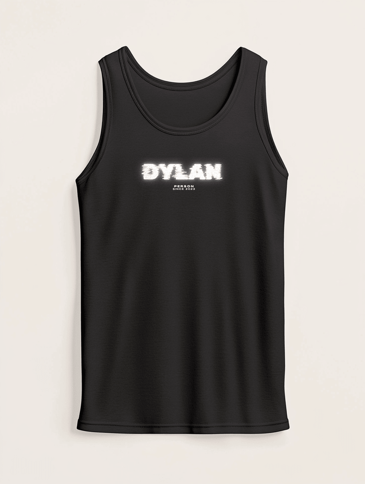 DYLAN's Glitch-Inspired Neon Tank Top