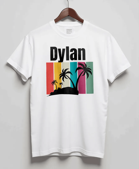 DYLAN's Tropical Stripe T-Shirt | Unique Design