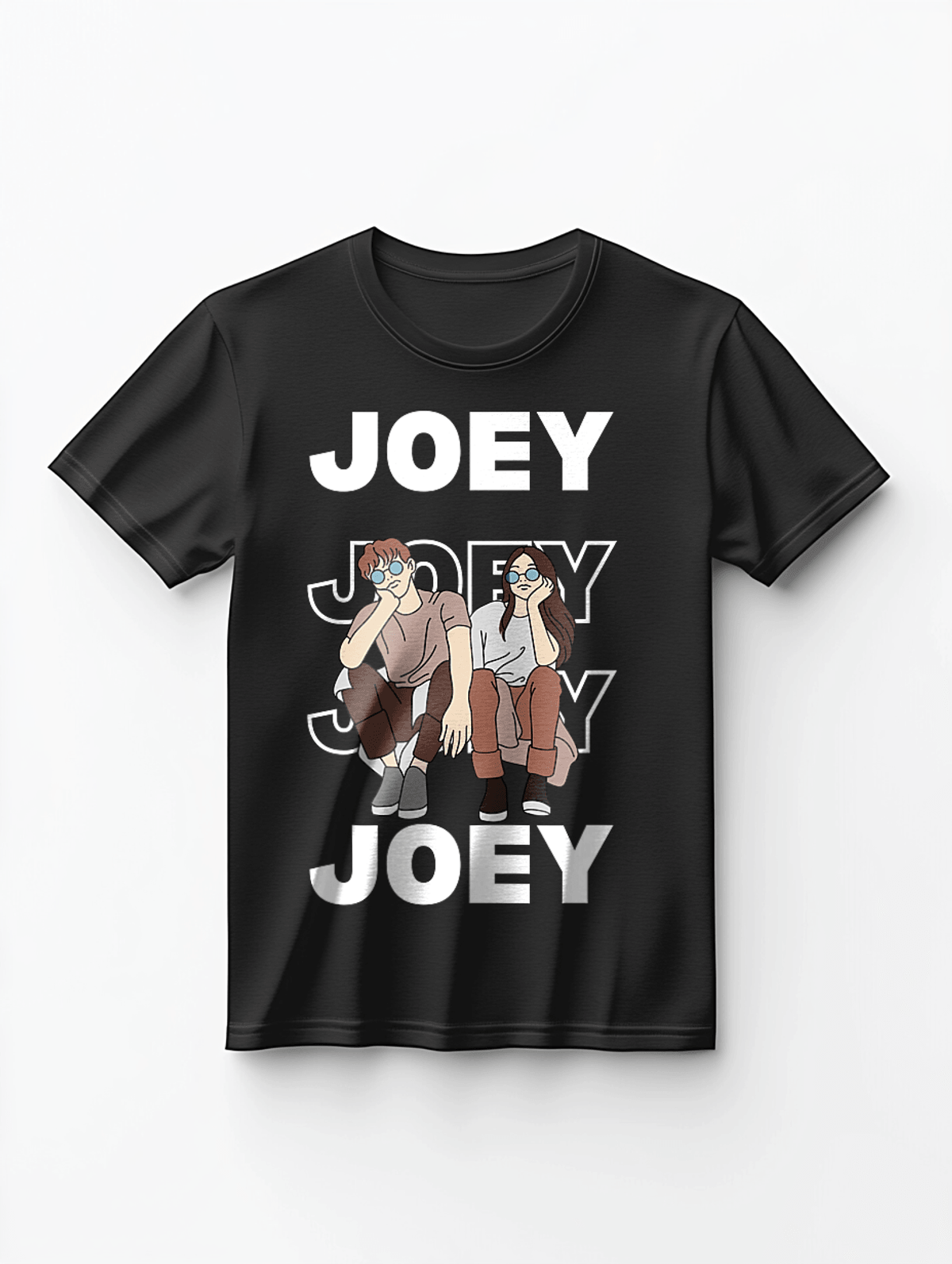 Personalized "JOEY" Fashion T-Shirt with Dynamic Design - JOEY's Trendsetting Tee