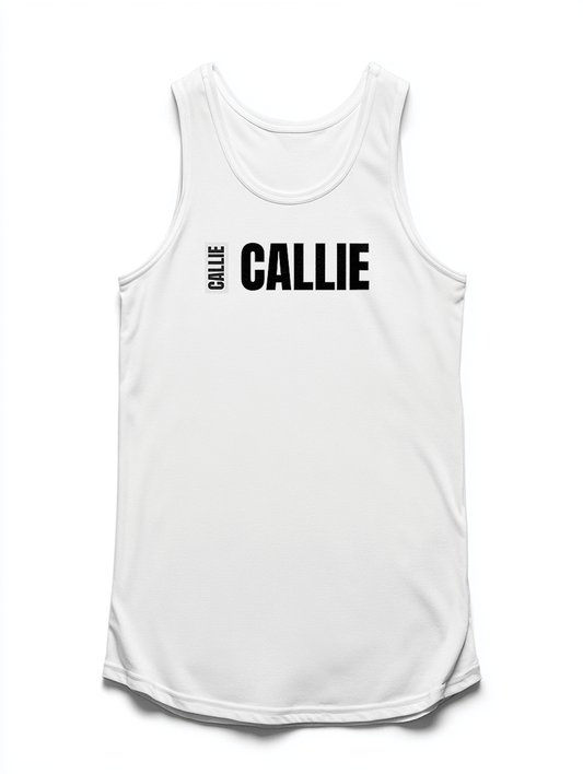 CALLIE Personalized Tank Top - Minimalist Design