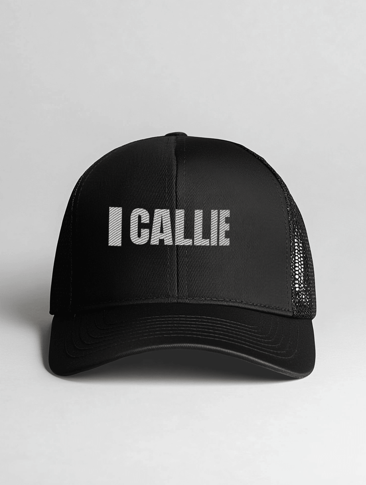 CALLIE Personalized Black Cap - Classic Mesh Design