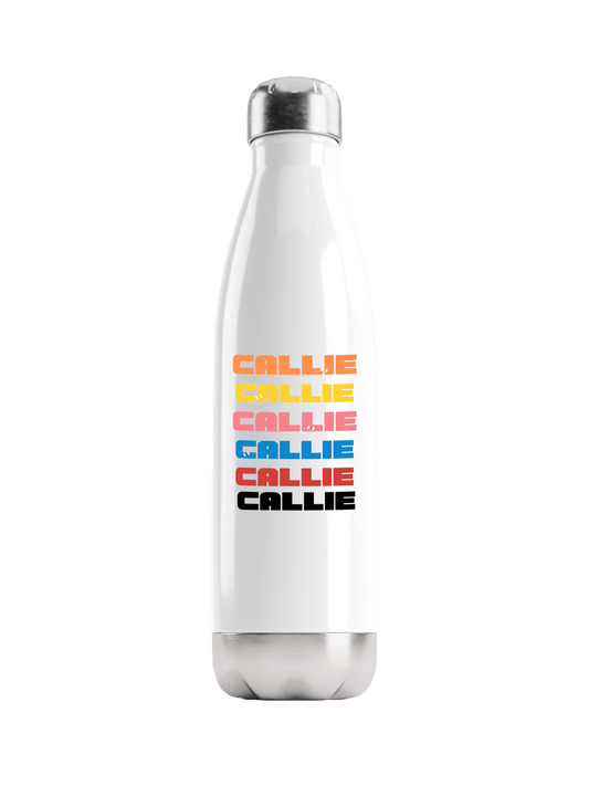 CALLIE's Vibrant Personalized Water Bottle