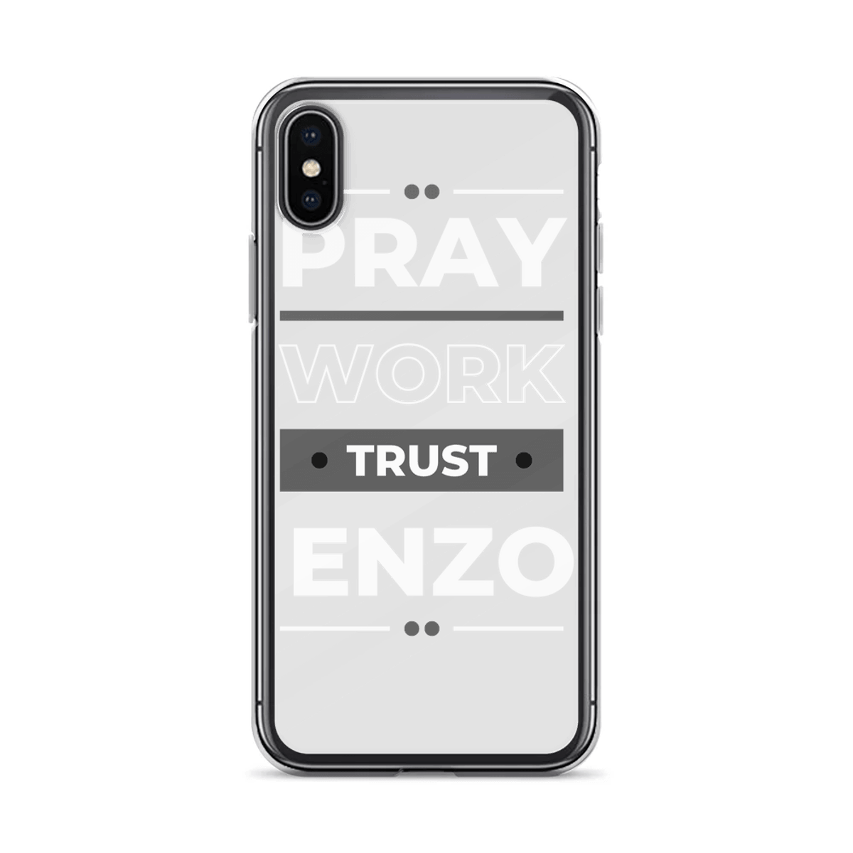 Personalized "Pray Work Trust ENZO" Phone Case - A Unique Accessory for ENZO