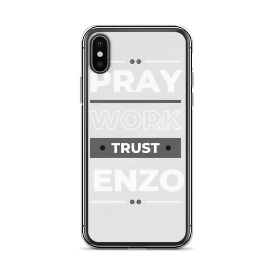 Personalized "Pray Work Trust ENZO" Phone Case - A Unique Accessory for ENZO