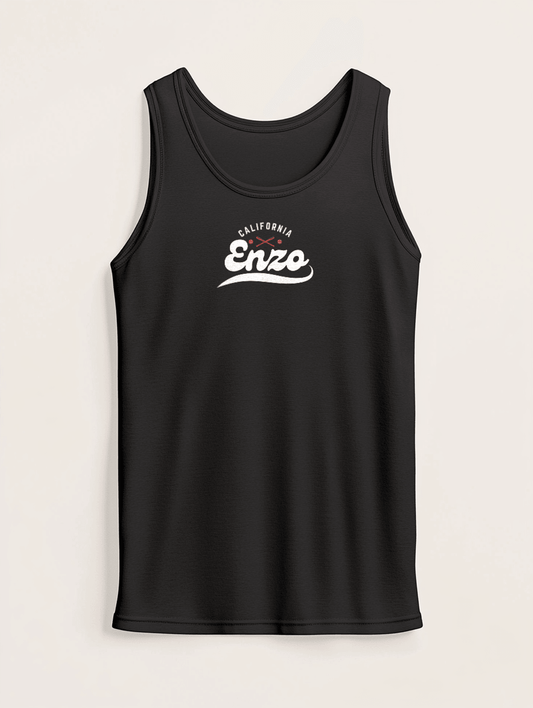 Personalized 'California ENZO' Black Tank Top