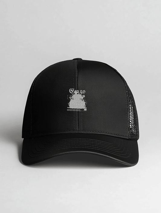 Stylish Personalized Black Cap with Unique ENZO Print Design