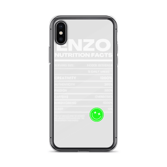 ENZO Personalized Case - Nutrition Facts Design
