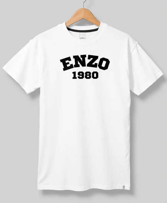 Stylish ENZO Personalized T-Shirt with Classic ENZO 1980 Print