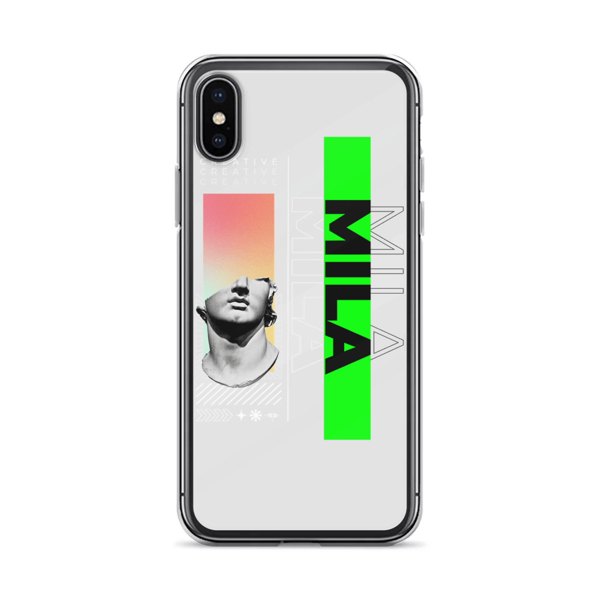 Artistic MILA Custom Phone Case - Dynamic Modern Design