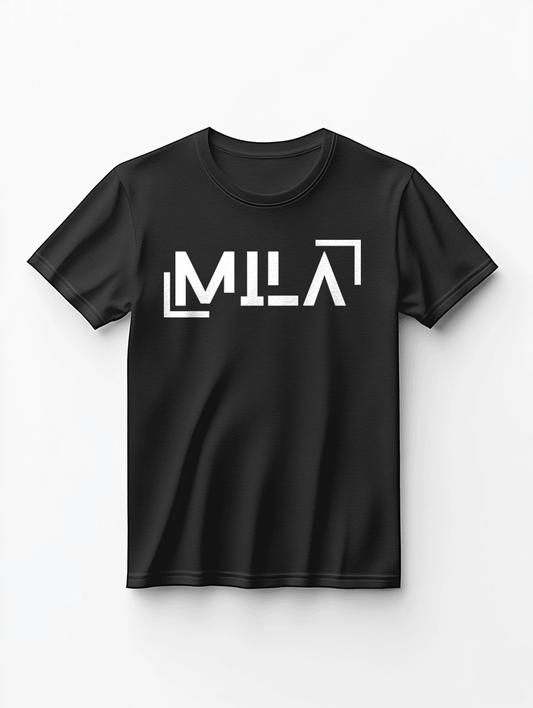 Custom MILA Black T-Shirt - Bold and Modern Personalized Style