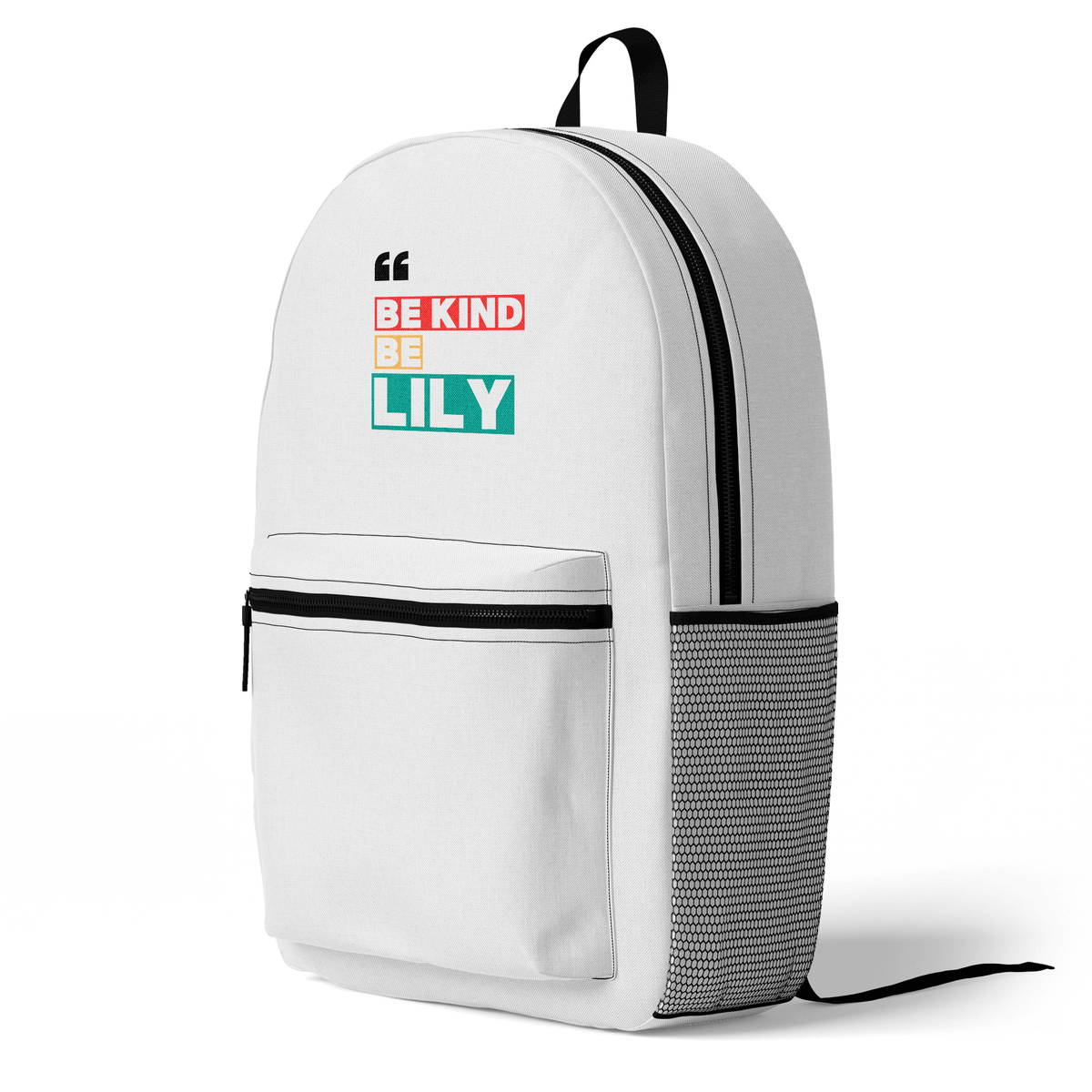 LILY Personalized Backpack - Motivational 'Be Kind' Design