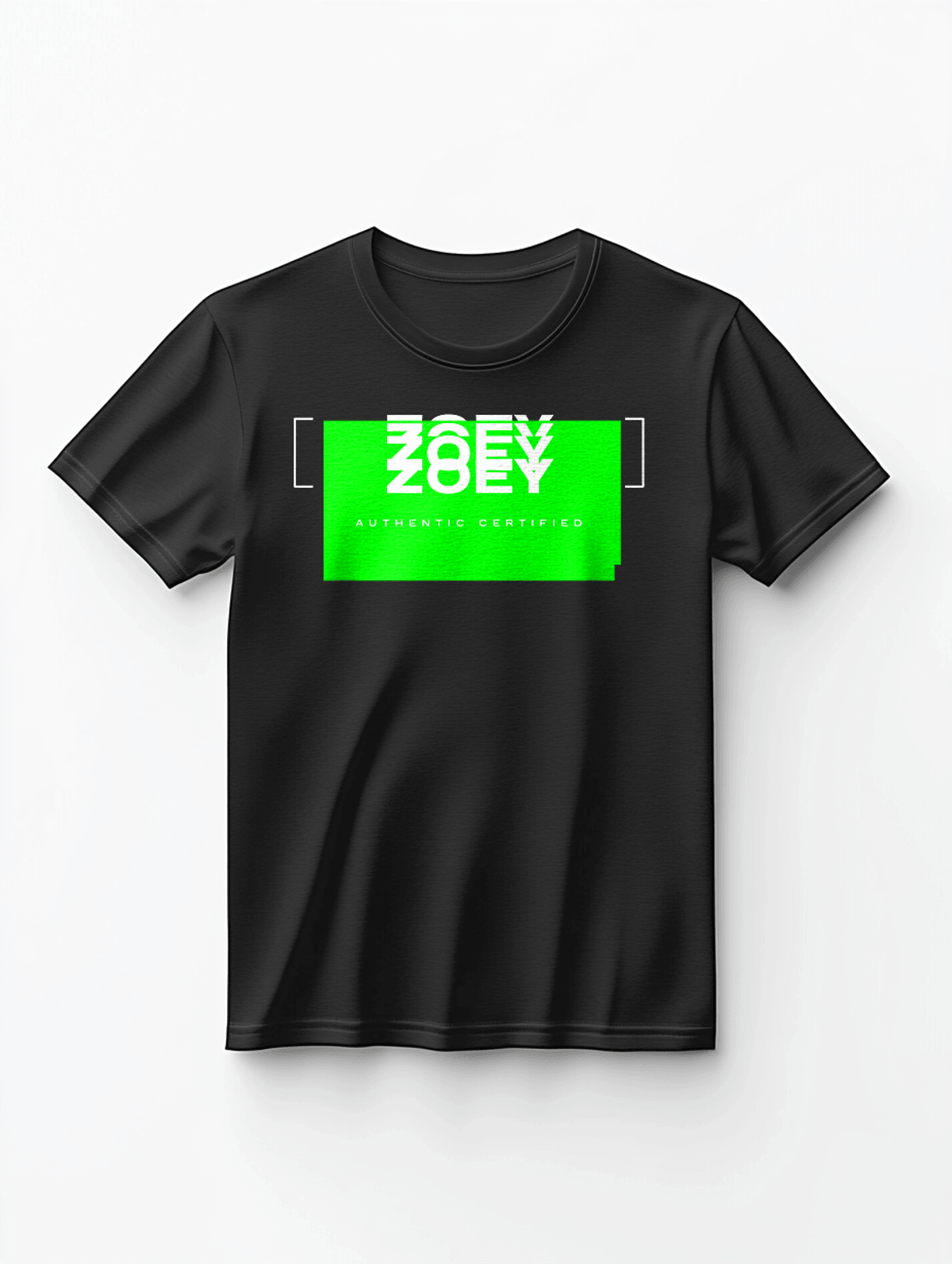 Bespoke Black ZOEY T-Shirt: Authentic Certified for ZOEY