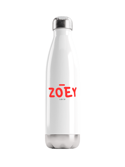 Personalized "ZOEY" Design Water Bottle - Durable & Stylish - Perfect Gift for ZOEY