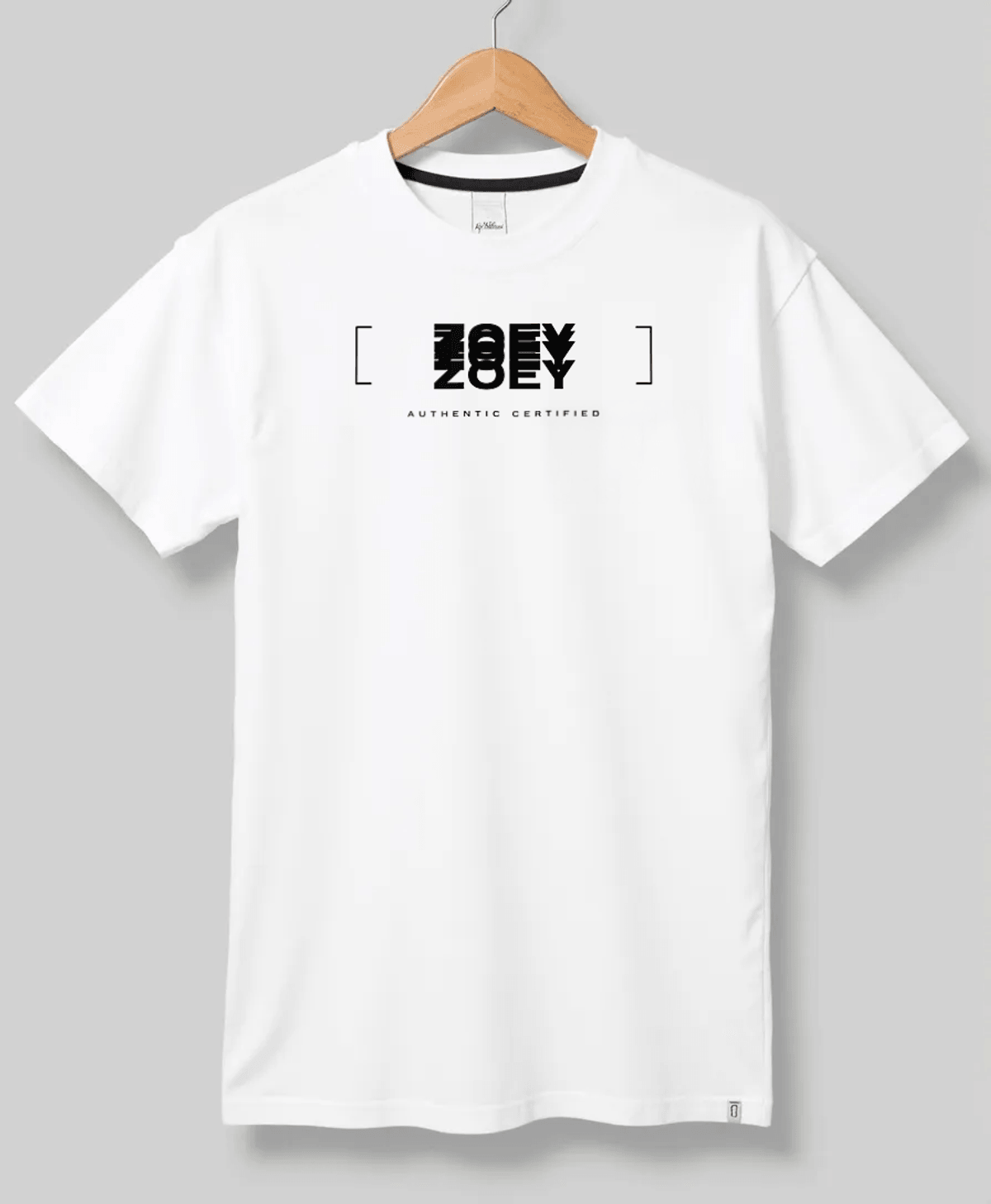 Personalized ZOEY T-Shirt with Modern ZOEY Print - Premium Fabric Quality