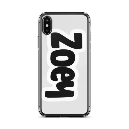 ZOEY Personalized Bold Black & White Phone Case