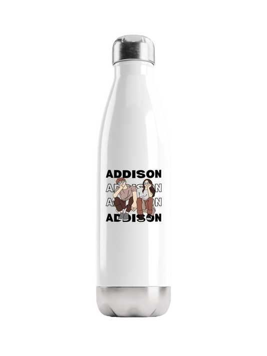 ADDISON Personalized Water Bottle - Festive Design