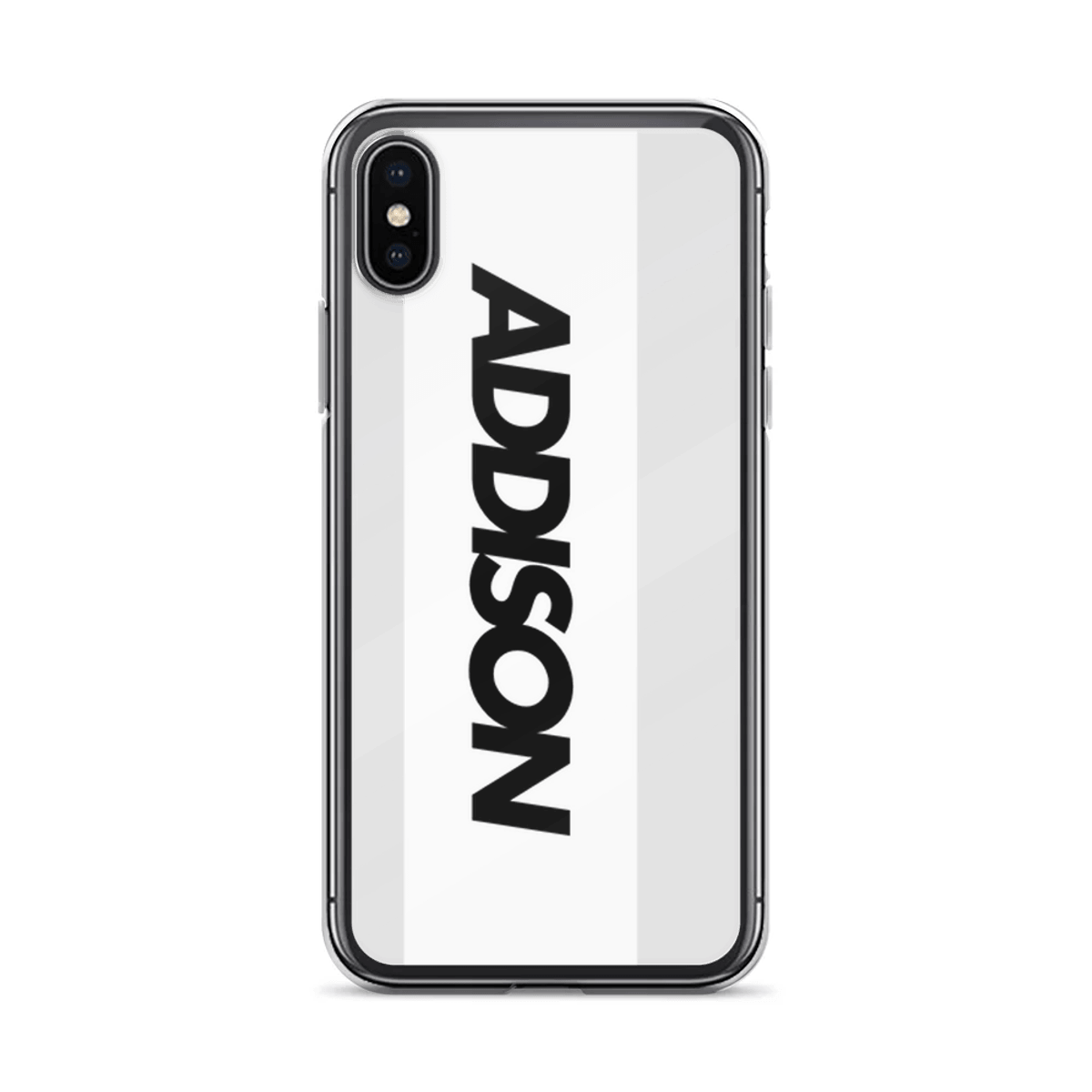 ADDISON Phone Case - Black & White Stripes