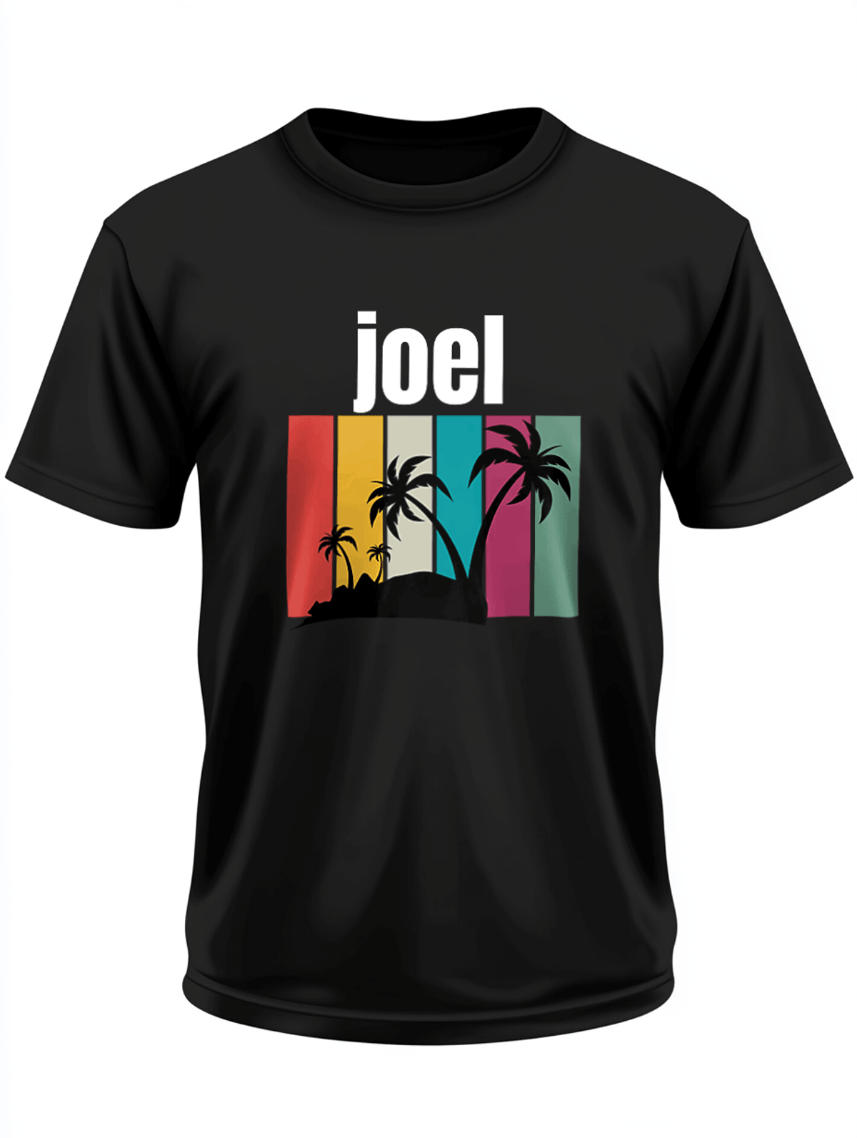 Personalized JOEL Retro Beach T-Shirt