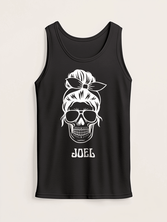 Personalized JOEL Skull Tank Top