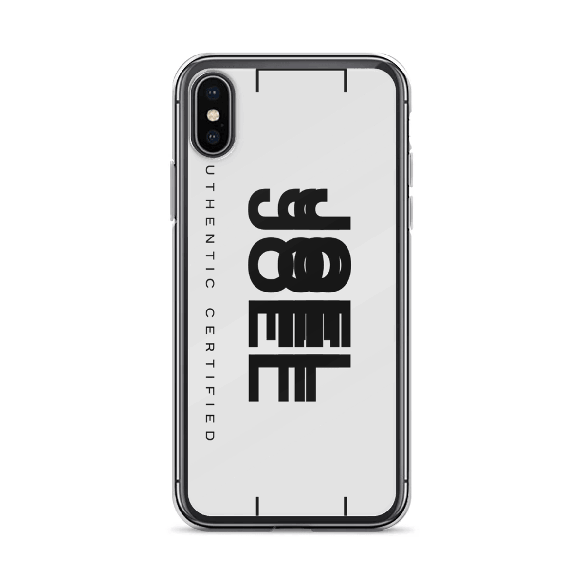 Personalized JOEL Clear Phone Case with Modern Design