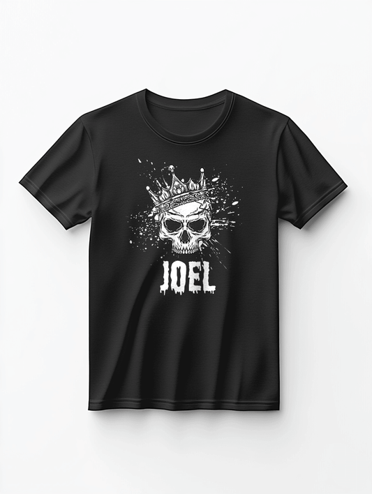 Personalized JOEL Skull T-shirt