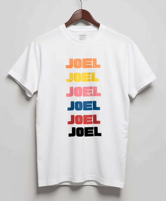 Personalized JOEL Rainbow T-Shirt