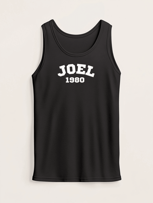 Personalized JOEL 1980 Vintage Sport Tank Top