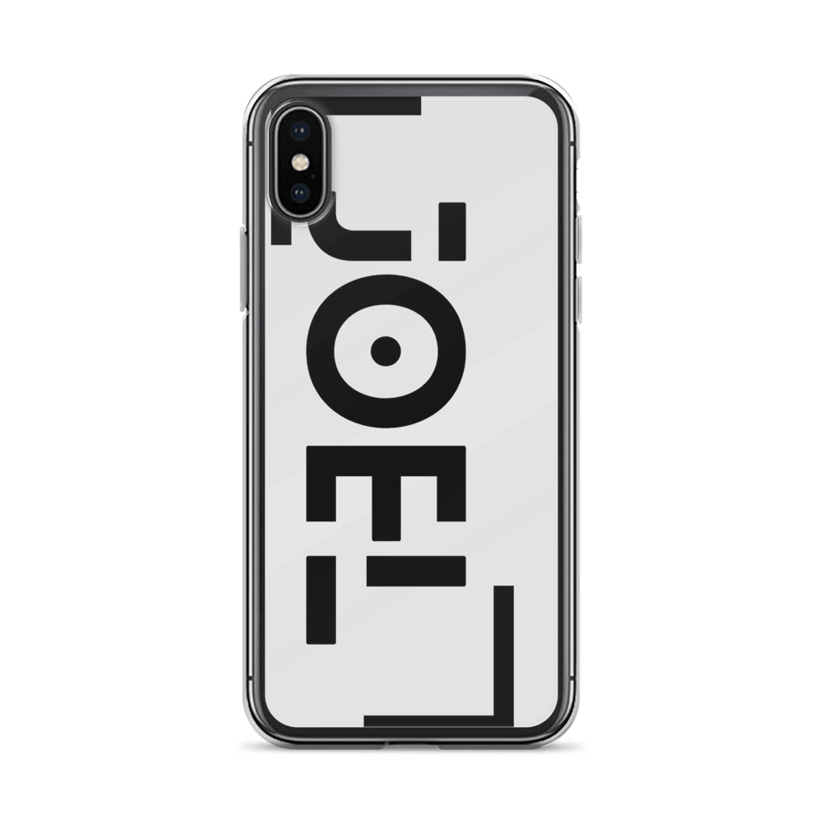 Personalized JOEL Clear Phone Case