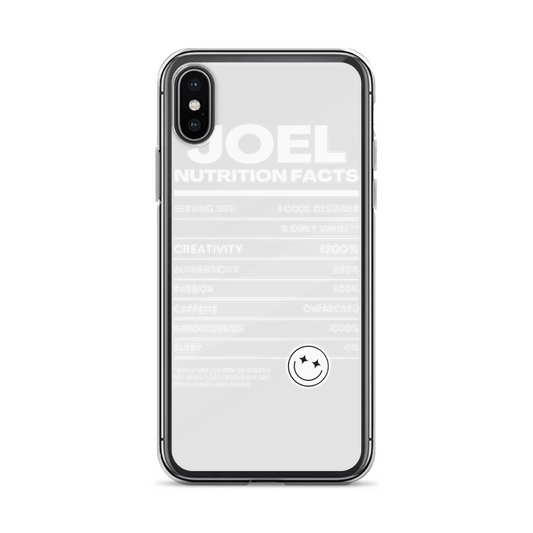 Personalized JOEL Nutrition Facts Phone Case