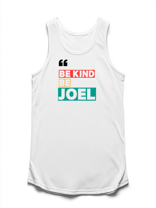 Personalized JOEL Be Kind Tank Top