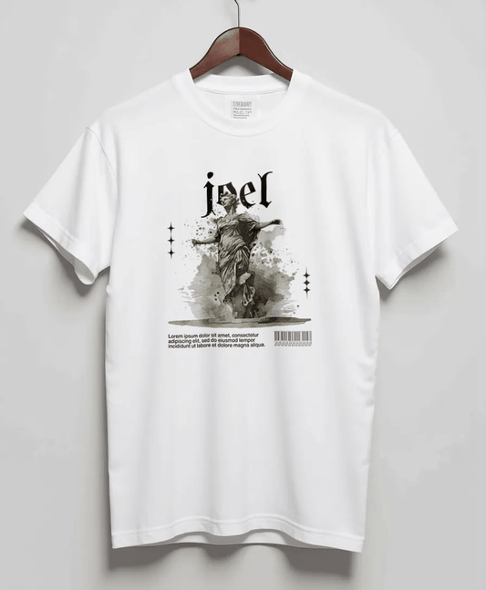 Personalized JOEL Blackletter Typography T-Shirt