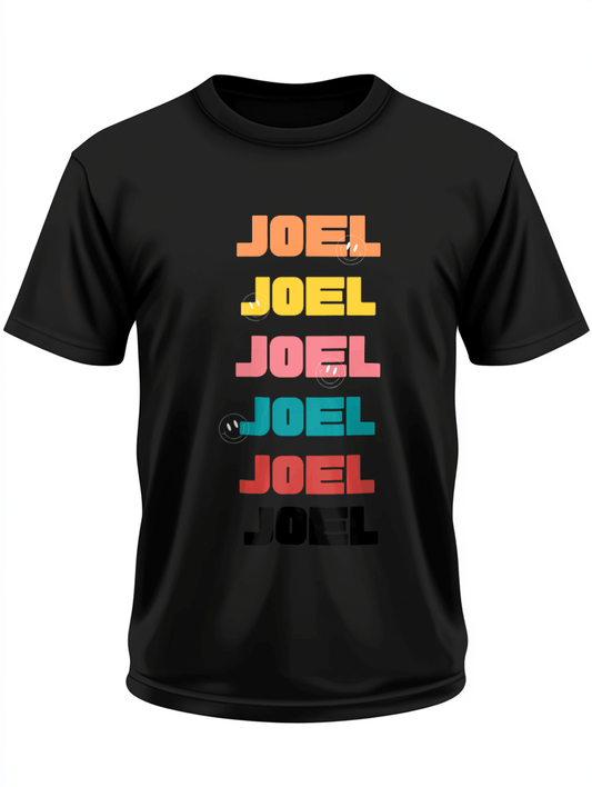 Personalized JOEL Retro Pop T-Shirt
