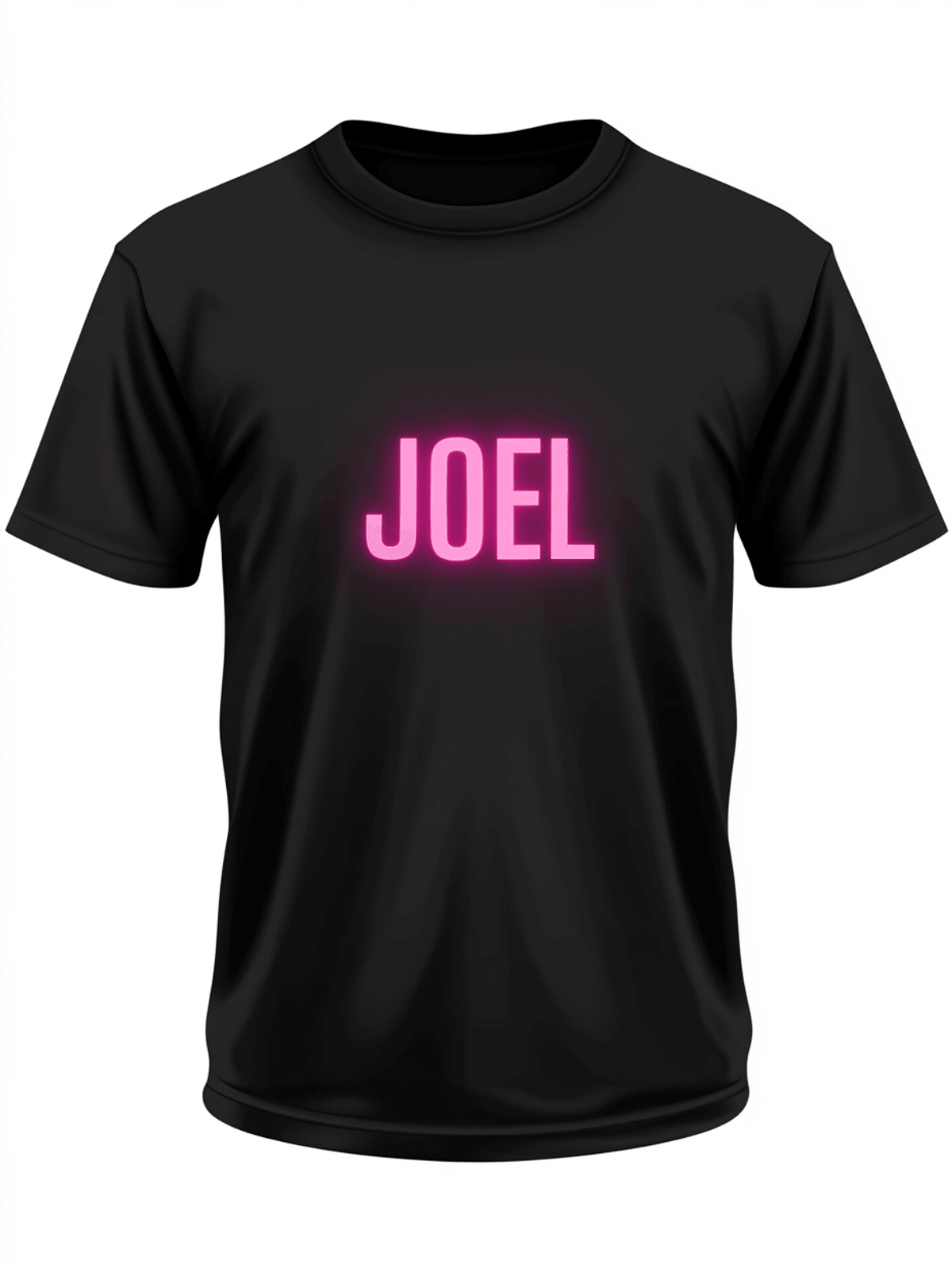 Personalized JOEL Neon-Pink T-Shirt