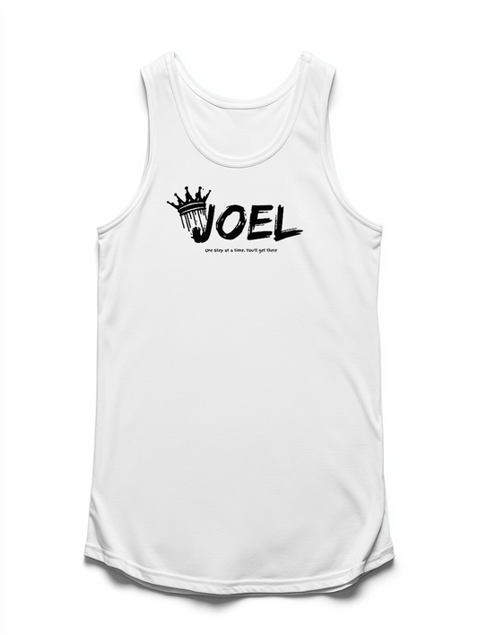 Personalized JOEL Tank Top with Crown Design