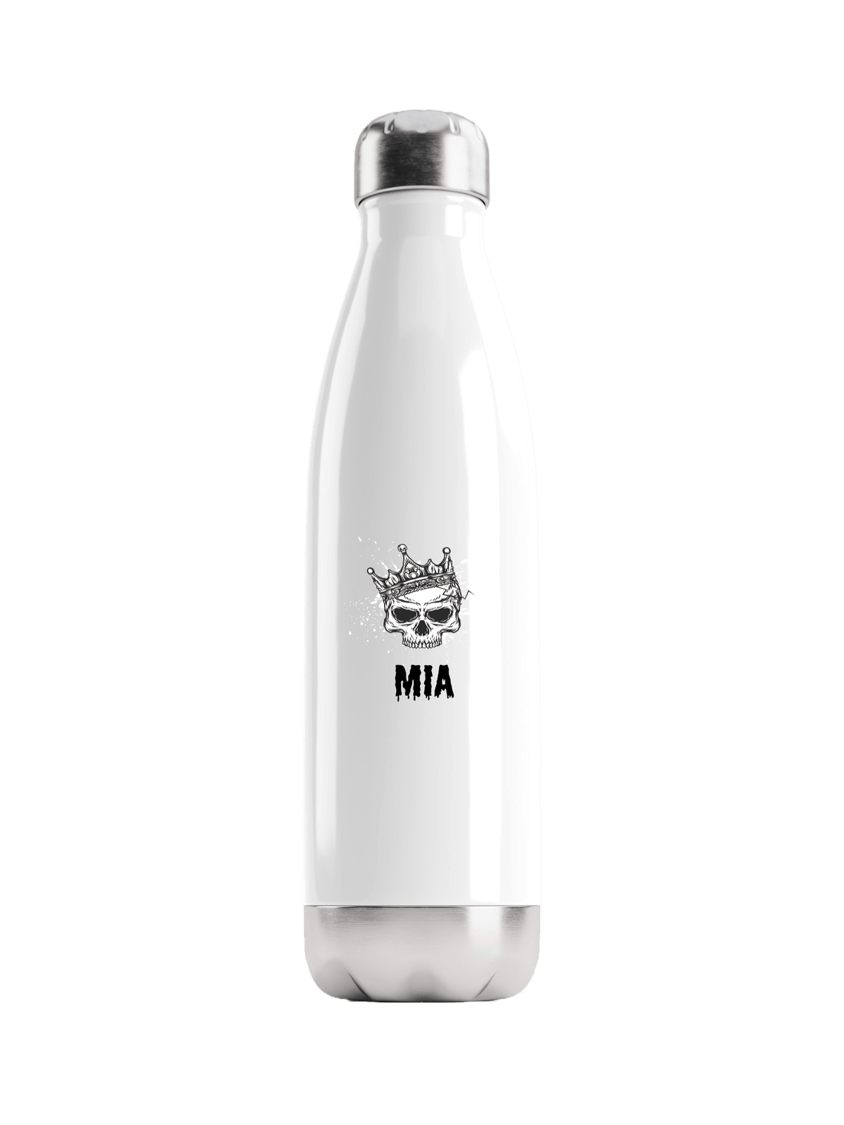 Personalized MIA Skull Water Bottle