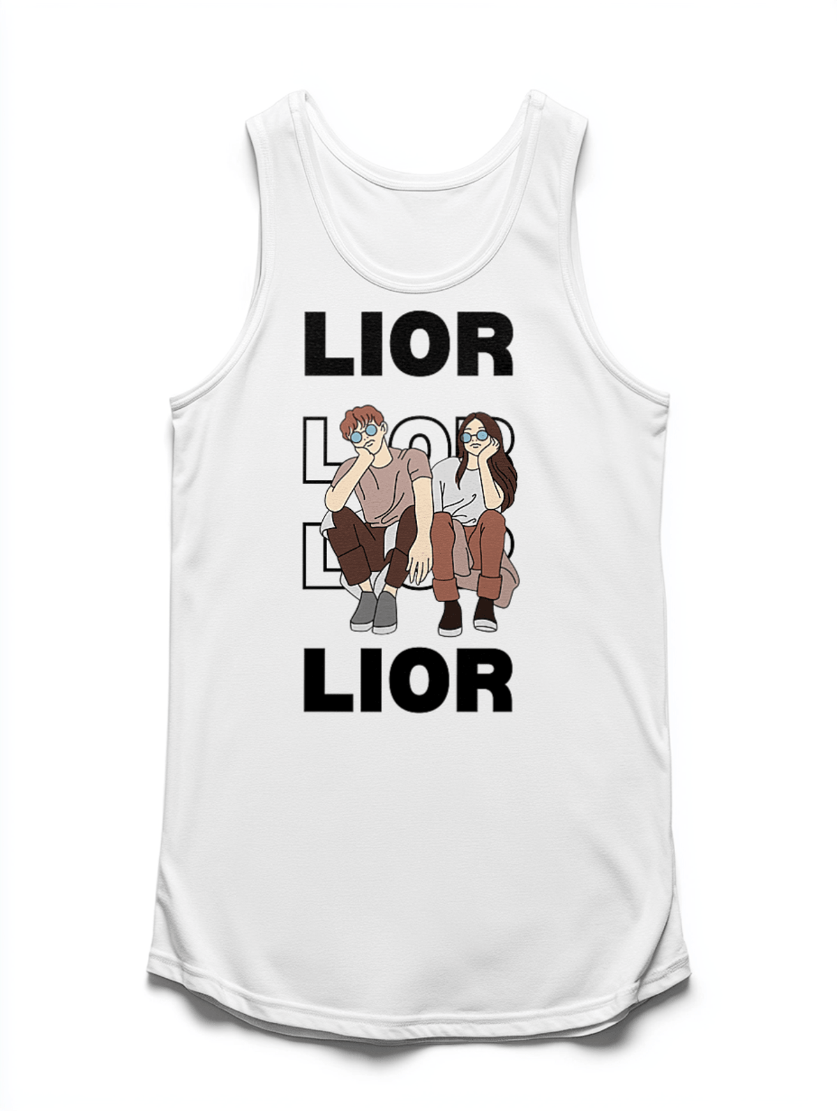 Personalized LIOR Relaxed Vibe Tank Top