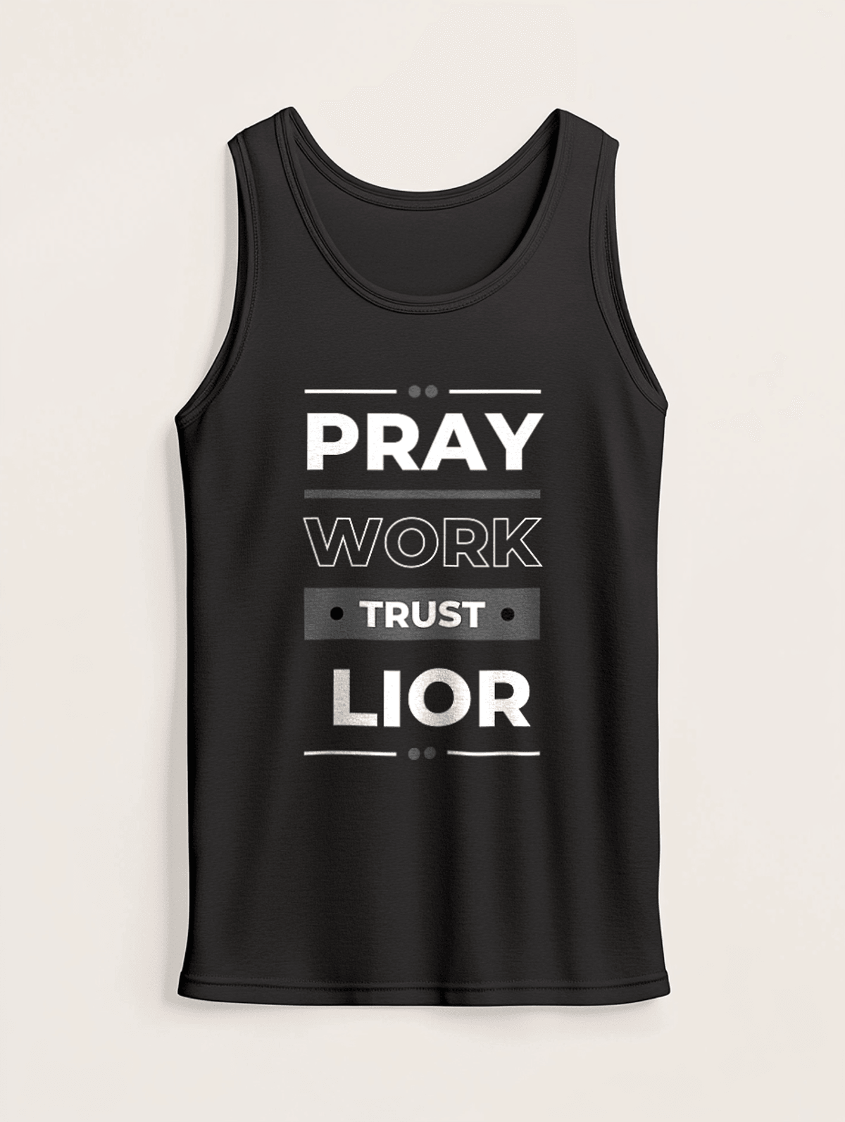 Personalized LIOR Pray Work Trust Tank Top