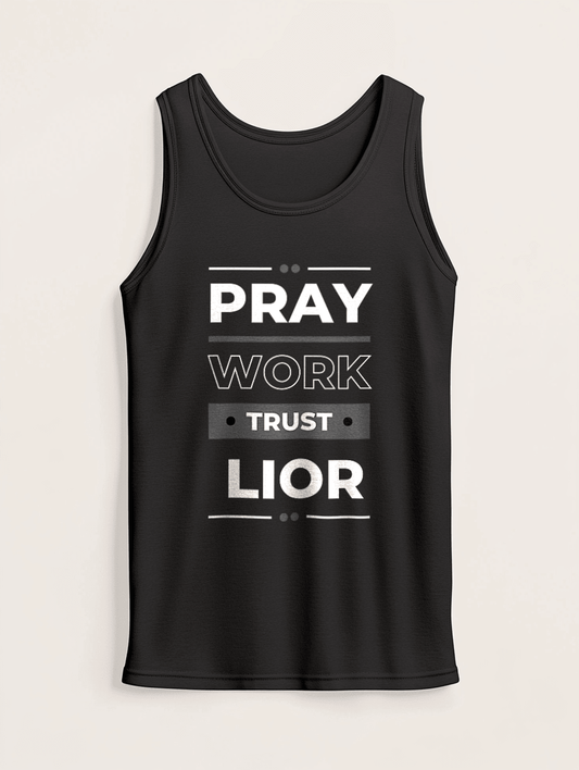 Personalized LIOR Pray Work Trust Tank Top