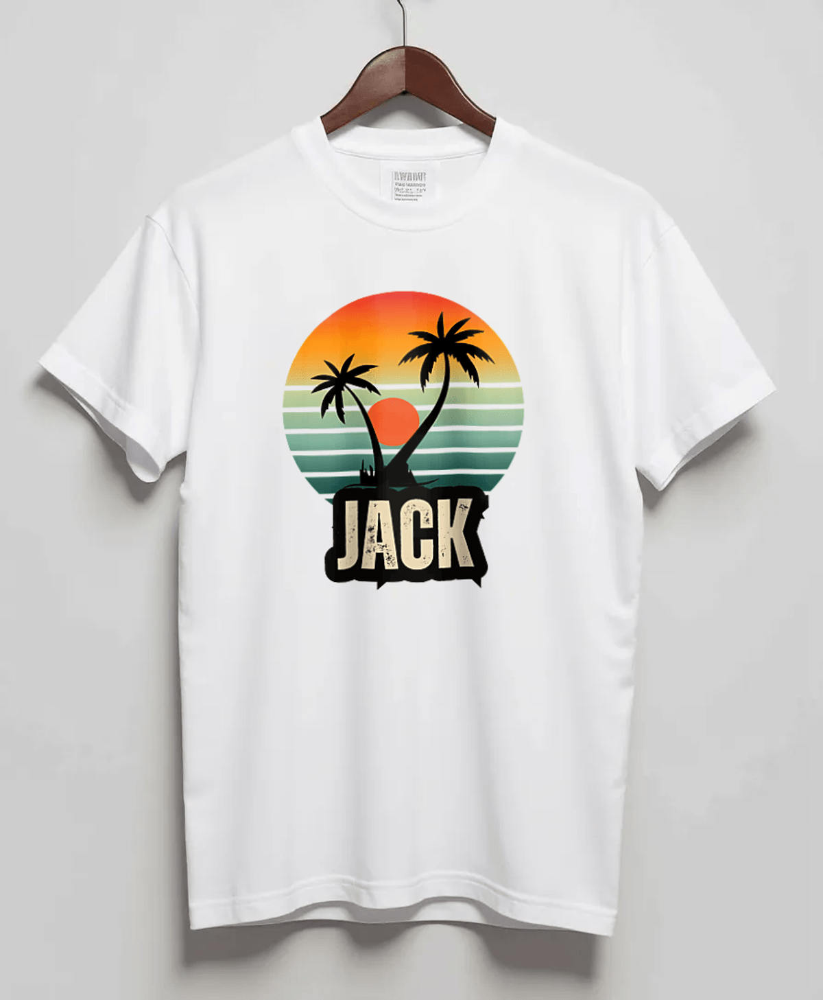 Personalized JACK Retro Sunset T-Shirt