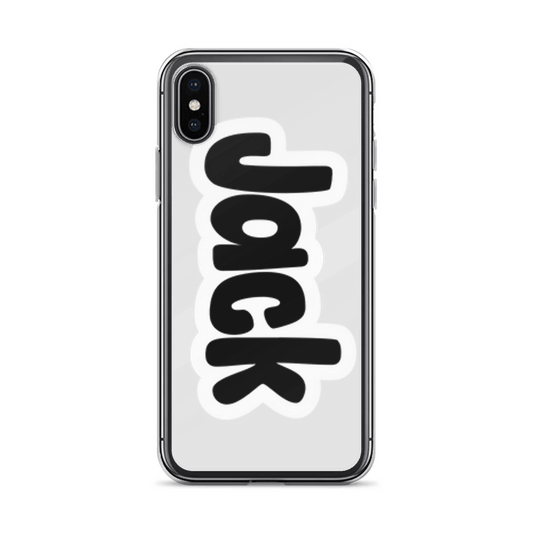 Personalized JACK Clear Phone Case
