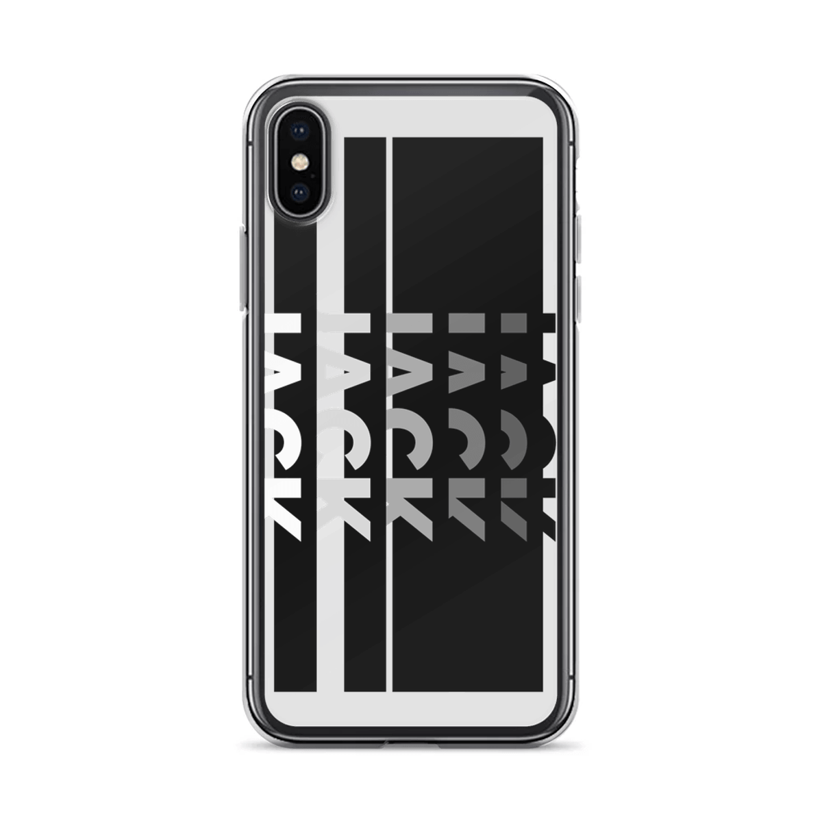 Personalized JACK Glossy Black Phone Case