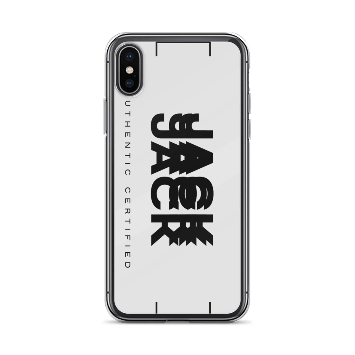 Personalized JACK Clear Phone Case with Modern Design